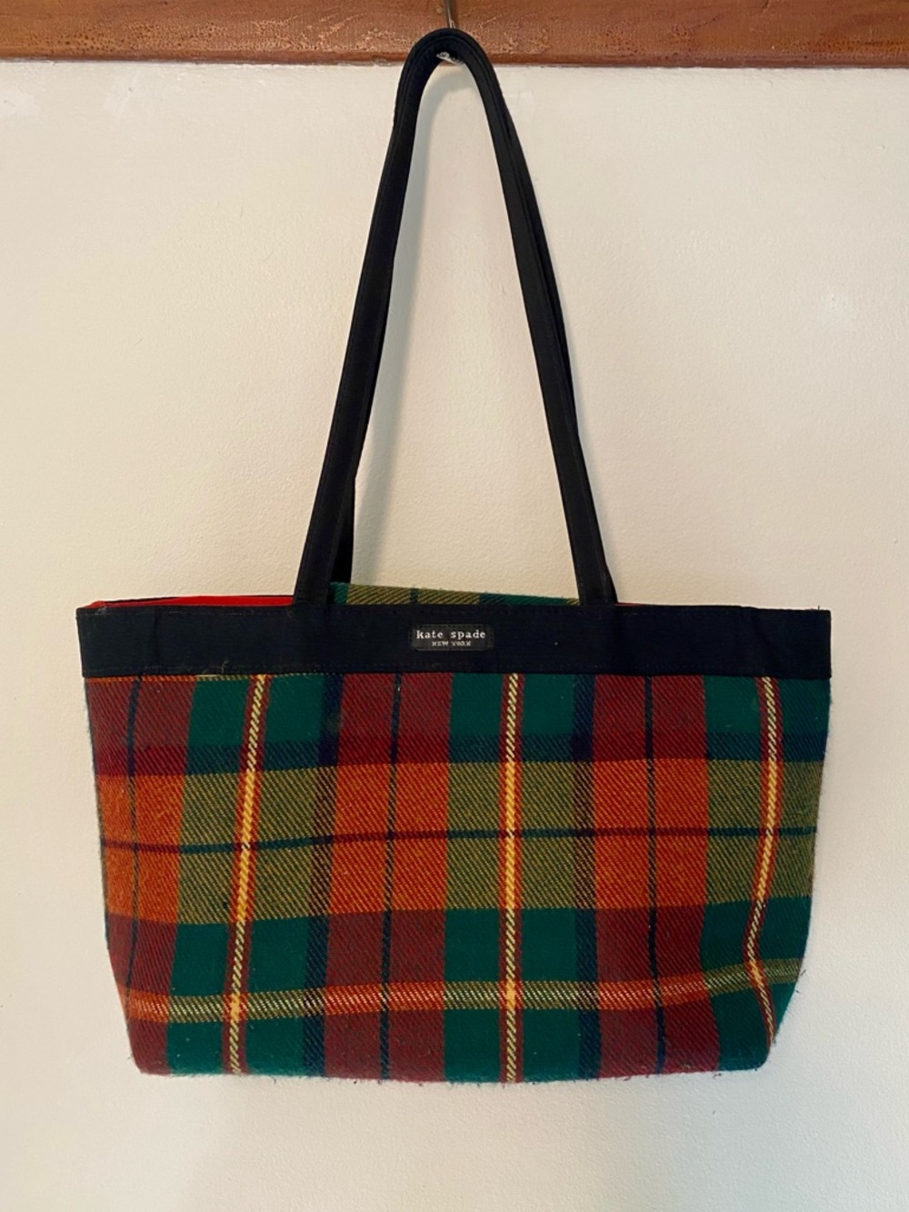 Vintage Kate Spade plaid purse